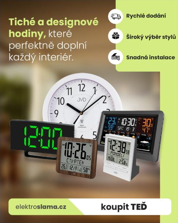 Kreativa pro Google Ads: tiché designové hodiny, 960×1200 px