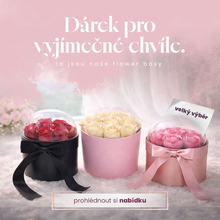 Naše kreativa na flower boxy: Dárek pro výjimečné chvíle