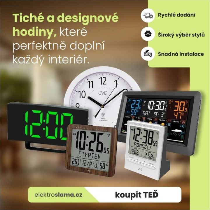 Elektro Sláma – Quiet designer clocks