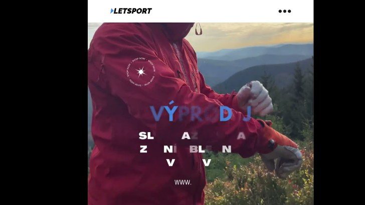 Video pro Letsport: zimní outdoorový výprodej