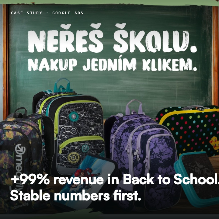 Papírnictví VojTech case study cover: our school supplies creative