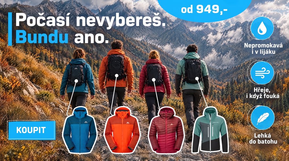 Naše kreativa: „Počasí nevybereš. Bundu ano.“ — bundy od 949 Kč